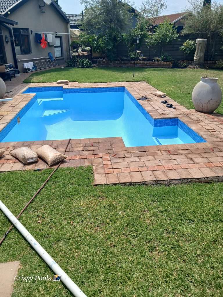 The professional Crispy Pools team ready to service a pool in Johannesburg